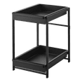 thumbnail image 1 of Yamazaki Home Under-Sink Rack with Pull-Out Shelf, Black, Steel, Adjustable Tiers, 1 of 7