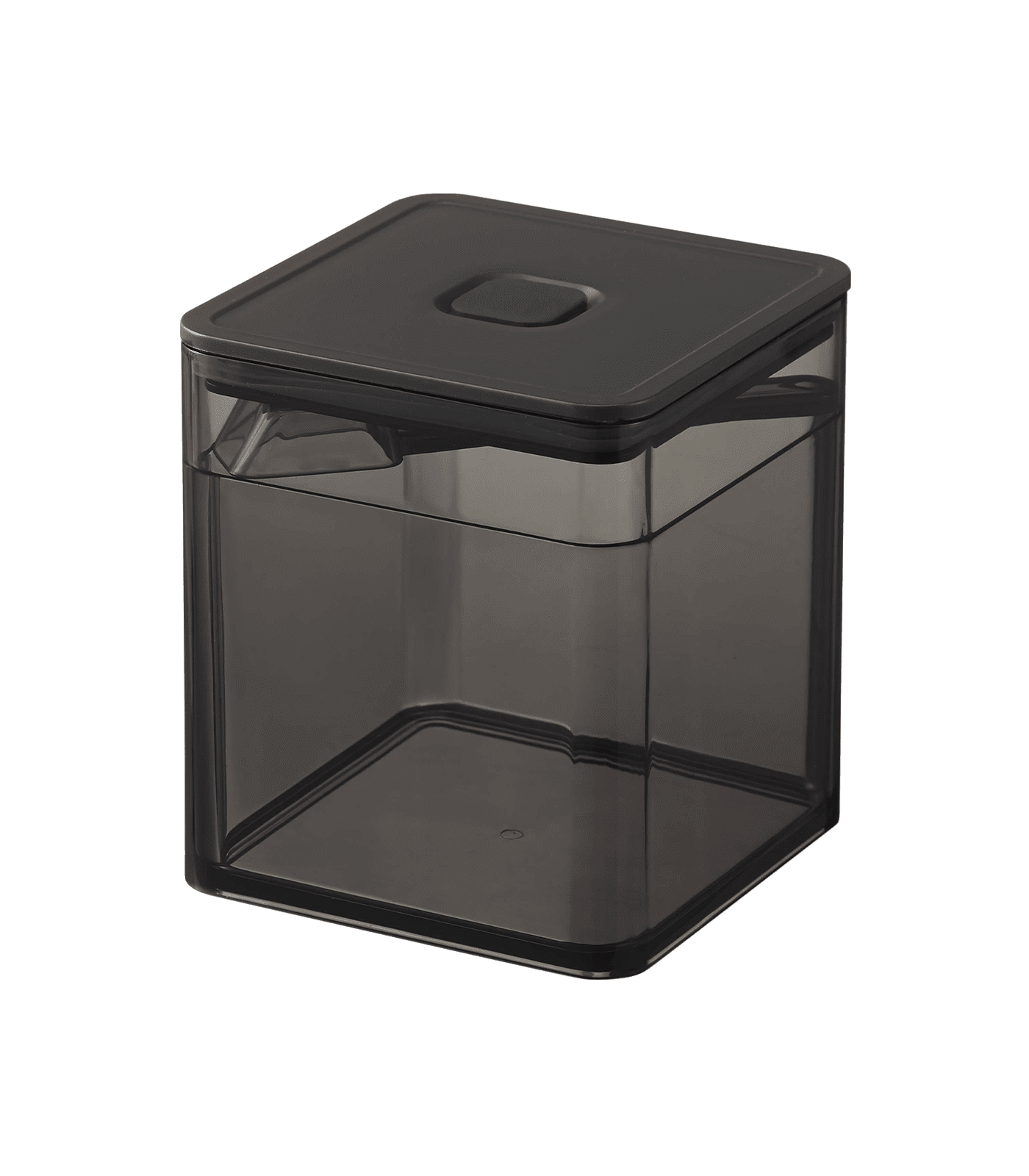 Black Plastic Vacuum-Sealing Food Container with Spoon