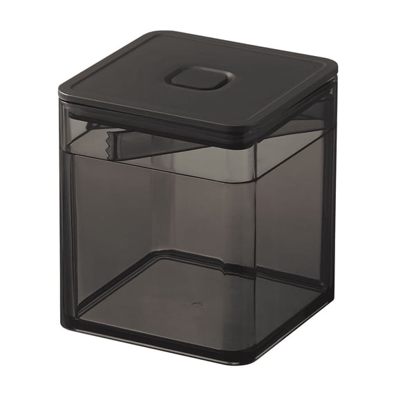 Yamazaki Home Vacuum-Sealing Food Container - Two Styles, Black, Polypropylene, Tongs, 500ml, Airtight, Dishwasher Safe, Lid, No Assembly