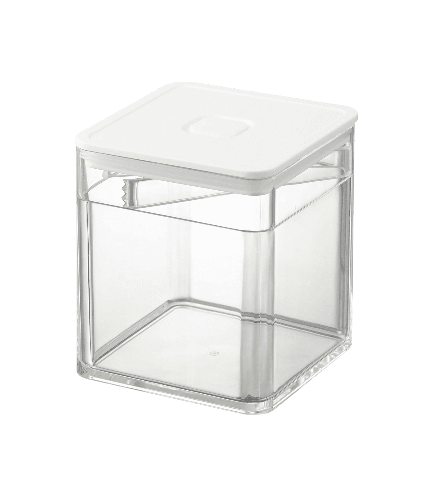 White Plastic Airtight Food Storage Container with Lid