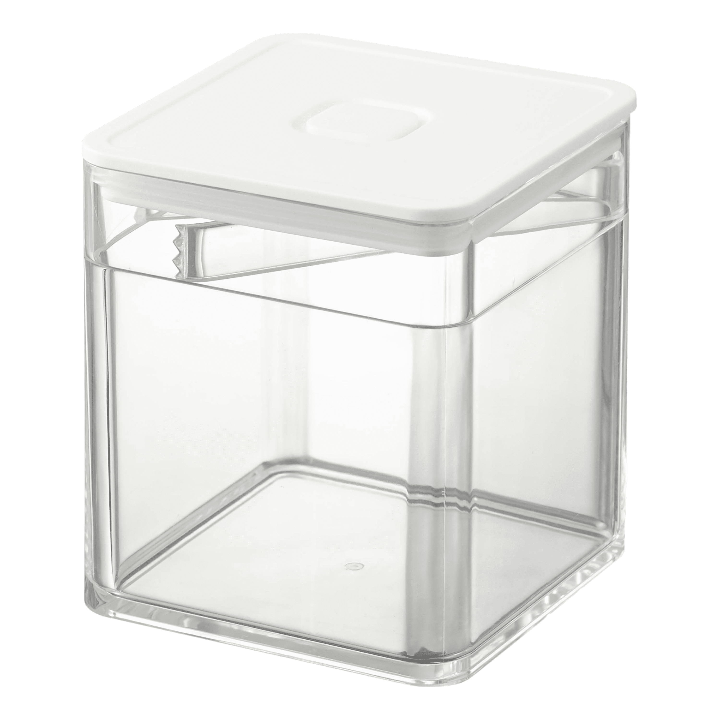 White Plastic Airtight Food Storage Container with Lid