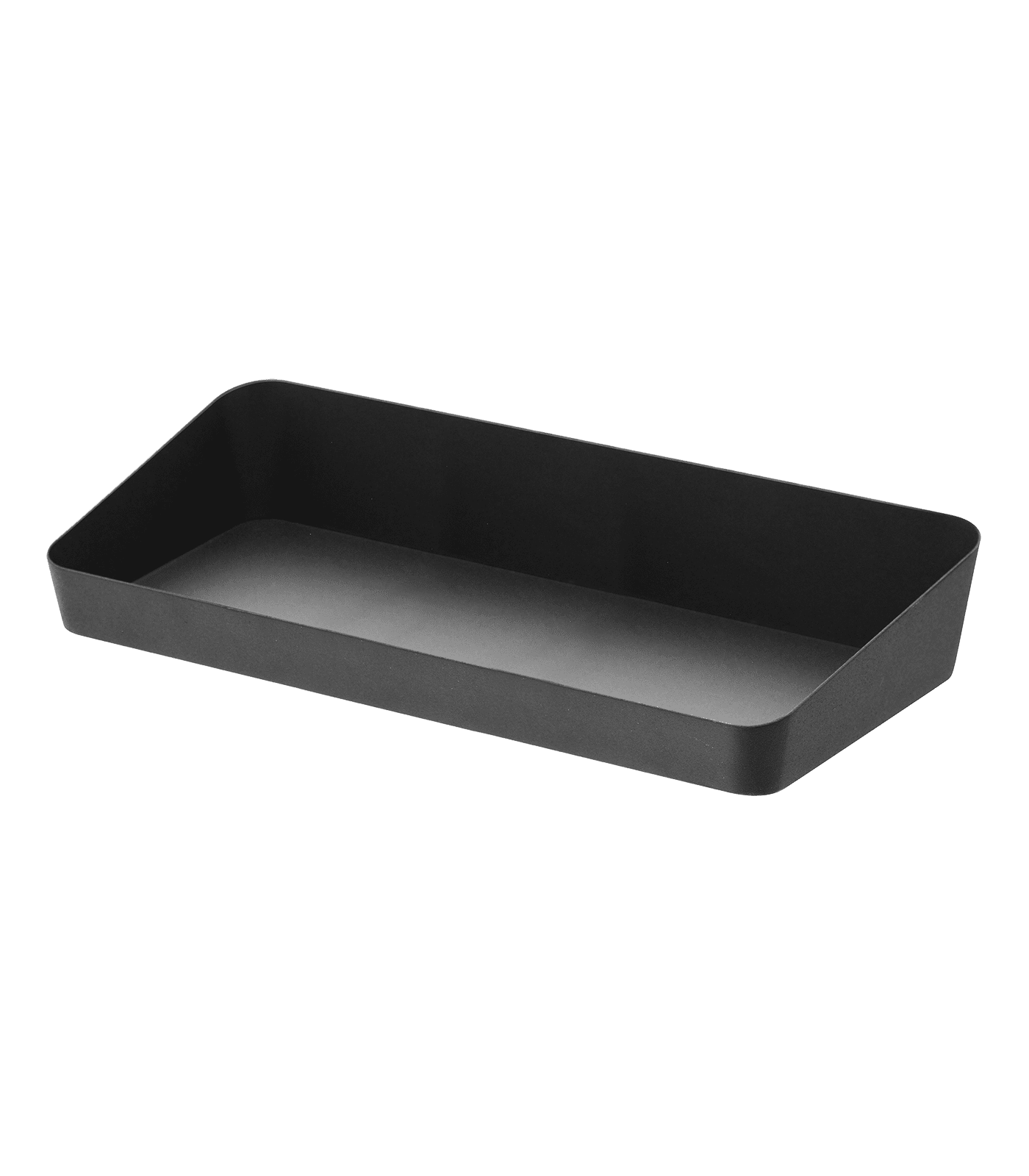 Black Steel Large Space-Saving Vanity Tray