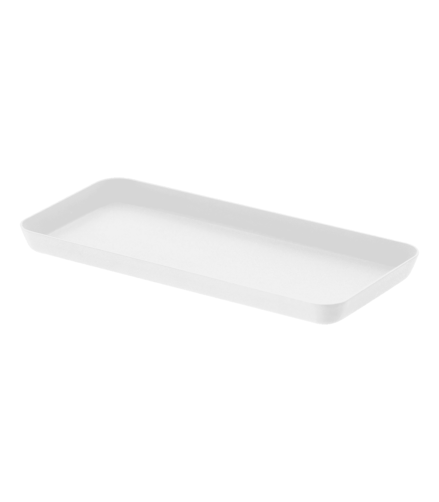 White Steel Minimalist Rectangular Vanity Tray