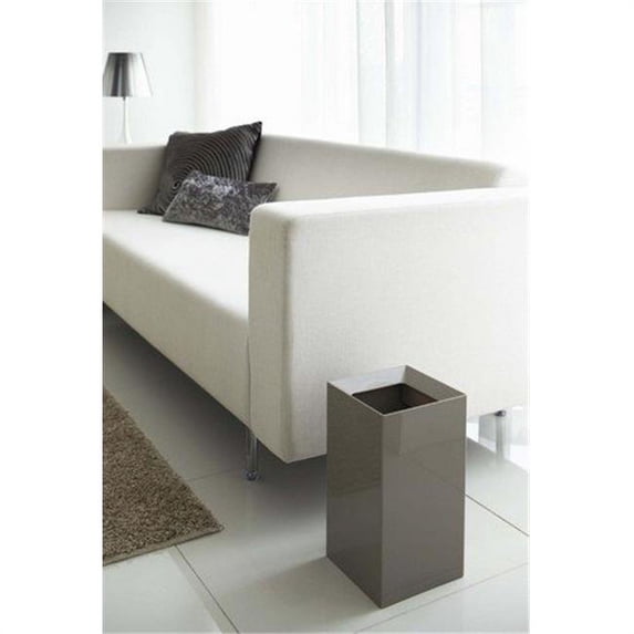 Yamazaki Home Veil Square Trash Can GY