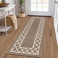 thumbnail image 1 of Yamaziot 1.7'x5' Runner Rug, Washable Kitchen Runners Rugs for Hallway, Non Slip Indoor Entryway Mat Low Profile Floor Doormat, Laundry Room Rug, Brown, 1 of 5