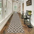 thumbnail image 1 of Yamaziot 2.7'x12' Runners Rug for Long Hallways, Rug Runner for Floor Mat, Non Slip Washable Brown Carpet Rug, 1 of 9