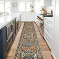 thumbnail image 1 of Yamaziot 2'x10' Boho Runner Rug for Hallway, Extre Long Laundry Room Rug, Farmhouse Kitchen Rug, Non-Shedding Mat for Bedroom, Living Room, Dining Room, 1 of 6