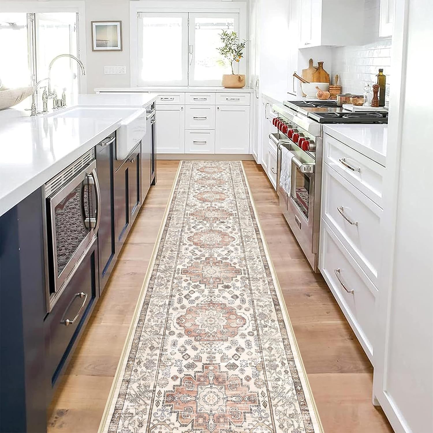 Yamaziot 2'x10' Boho Runner Rug for Hallway, Extre Long Laundry Runner Rug, Farmhouse Kitchen Rug, Non-Shedding Mat for Bedroom, Living Room, Dining Room - Walmart.com