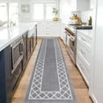 thumbnail image 1 of Yamaziot 2'x10' Hallway Runner Rug, Washable Kitchen Floor Runners for Hallway, Non Skid Entryway Mat Low Profile Inside Doormat Door Rugs for Laundry Room, Gray, 1 of 7