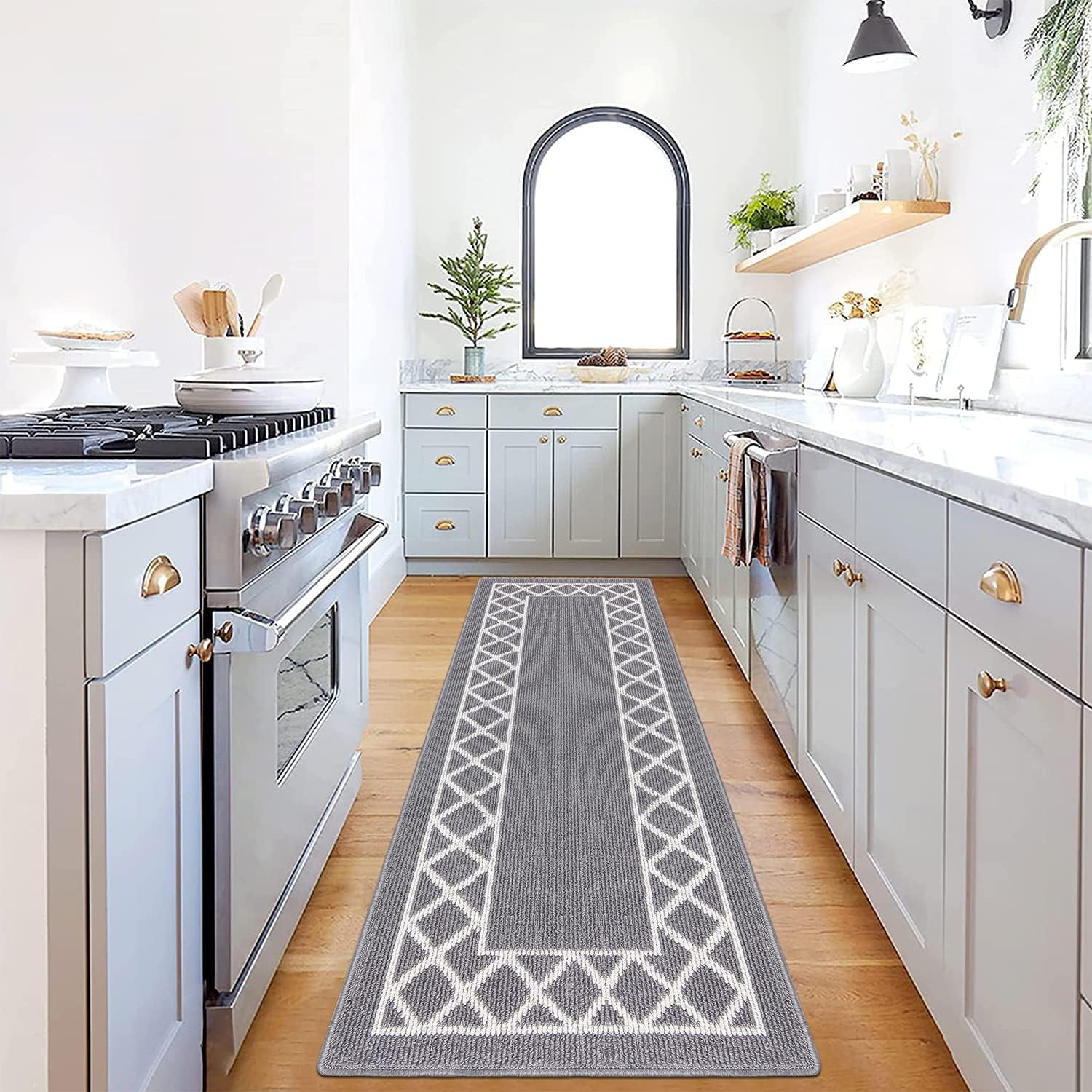 Yamaziot 2'x10' Kitchen Runner Rug, Washable Kitchen Floor Runners for