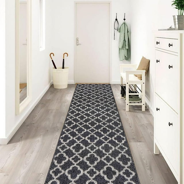 Yamaziot 2'x10' NonSlip Rug Runner, Extra Long for Kitchen, Laundry