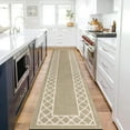 thumbnail image 1 of Yamaziot 2'x10' Runner Rug, Washable Kitchen Floor Runners Rugs for Hallway, Non Slip Entryway Mat Low Profile Inside Front Doormat, Laundry Room Rug, Beige, 1 of 7