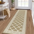 thumbnail image 1 of Yamaziot 2'x6' Runner Rug, Washable Kitchen Runners Rugs for Hallway, Non Slip Indoor Entryway Mat Low Profile Floor Doormat, Laundry Room Rug, Beige, 1 of 8