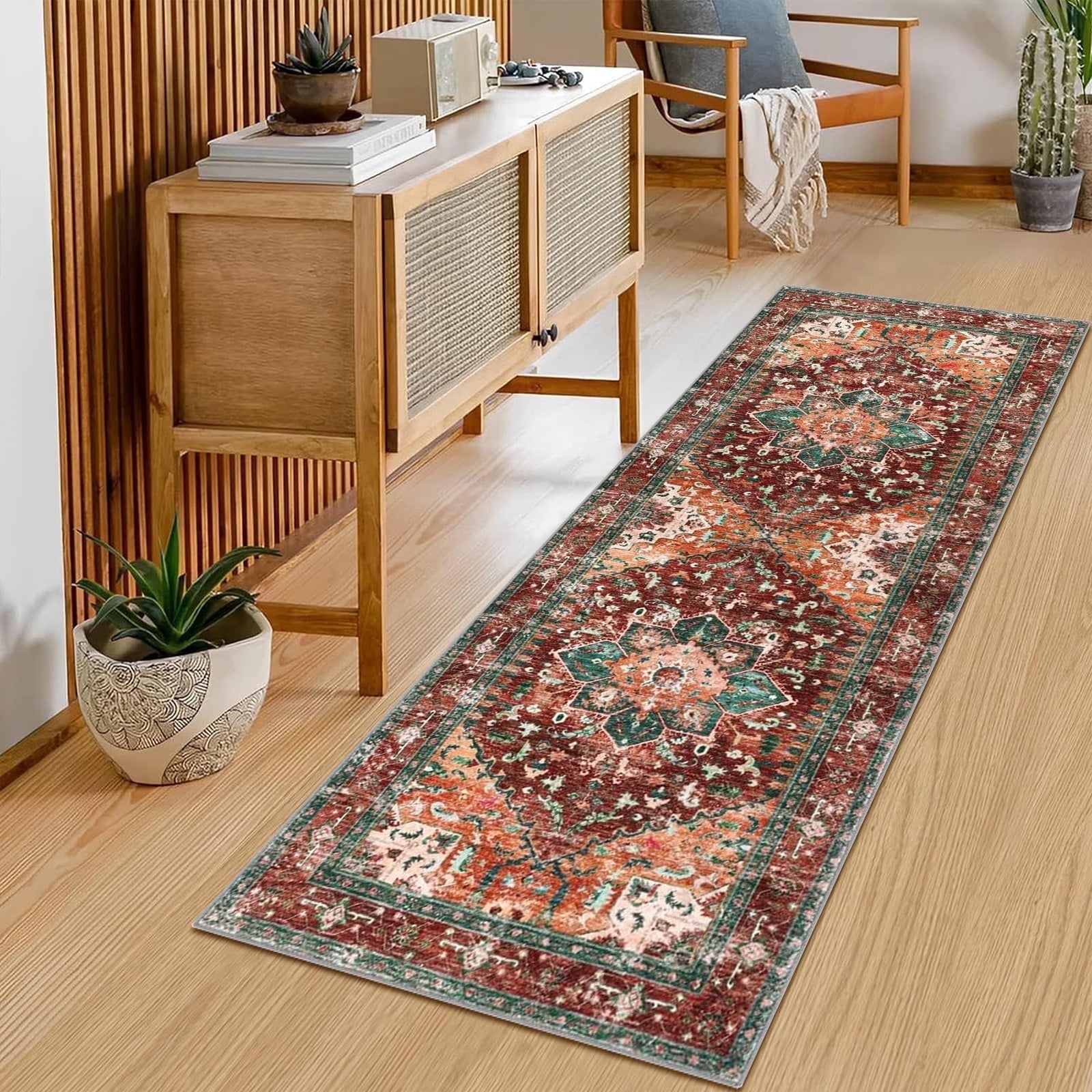 Yamaziot Washable 2x6 Foot Runner Rugs for Living Room Bedroom Hallway ...