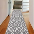 thumbnail image 1 of Yamaziot 2'x8' Carpet Runners Rug for Long Hallways Floor with Rubber Backing, Washable Non Slip Farmhouse Kitchen Laundry Room Mat, Gray, 1 of 9