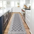 thumbnail image 1 of Yamaziot 2'x8' Hallway Runner Rug Washable Kitchen Floor Runners for Hallway Non Skid Entryway Runner Mat Low Profile Inside Doormat Door Rugs for Hallway Laundry Room Gray, 1 of 8