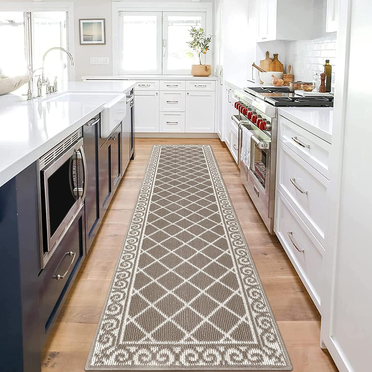 Yamaziot 2'x8' Hallway Runner Rug Washable Kitchen Floor Runners for