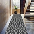 thumbnail image 1 of Yamaziot 2'x8' Runner Rug Long Farmhouse Kitchen Laundry Room Rug Runner Non Slip Washable Hallway Runner Rug Area Rug, Black, 1 of 9