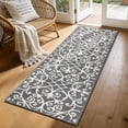 thumbnail image 1 of Yamaziot 20"x59" Hallway Runner Rug Indoor Door Mat Low Profile Doormat Kitchen Rug Runner Farmhouse Laundry Rug Non Slip Absorbent Resist Dirt Entrance Rug Floor Mat, Gray, 1 of 8
