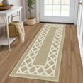 thumbnail image 1 of Yamaziot 20"x59" Runner Rug, Washable Kitchen Floor Runners Rugs for Hallway, Non Slip Entryway Mat Low Profile Inside Front Doormat, Laundry Room Rug, Beige, 1 of 9