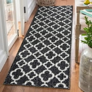 Yamaziot 20"x59" Runner Rug for Hallway Non Slip Carpet Washable Heavy Duty Kitchen Rugs Door Mat Dirt Trapper Mat, Black