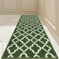 thumbnail image 1 of Yamaziot 20"x59" Runner Rug for Hallway Non Slip Carpet Washable Kitchen Rugs for Floor, Doormat Dirt Trapper Welcome Mat, Green, 1 of 10