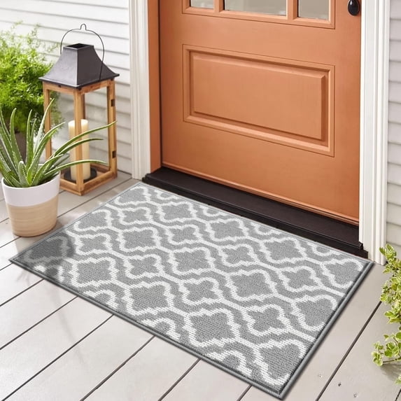 Door Mat, Yamaziot 24"x36" Doormat Welcome Mat, Front Door Mat Outside Inside, Non Slip Absorbent Dirt Trapper Outdoor Porch Decor Door Rug Entrance Rug