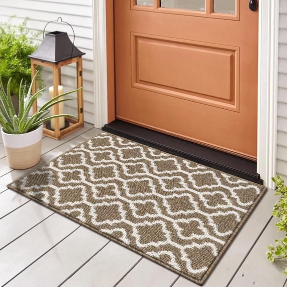 Door Mat, Yamaziot 24"x36" Doormat Welcome Mat, Front Door Mat Outside Inside, Non Slip Absorbent Dirt Trapper Outdoor Porch Decor Door Rug Entrance Rug