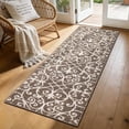 thumbnail image 1 of Yamaziot 2Pack 1.7'x5' Runner Rug for Hallway, Runners Rugs for Floor Mat, Non Slip Washable Brown Carpet for Kitchen Laundry, 1 of 5