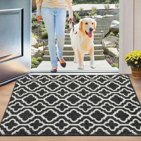 Yamaziot 32" x 48" Front Door Mat, Indoor Door Rug, Non Slip Absorbent Dirts Trapper Doormat Entrance Rug Welcome Mats