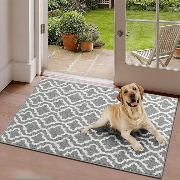 Yamaziot 32"x48" Front Door Mat Indoor Doormat Rug, Non Slip Absorbent Dirts Trapper Doormat Entrance Area Rug, Welcome Mats