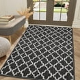 thumbnail image 1 of Yamaziot 32"x48" Runner Rug Doormat, Farmhouse Kitchen Laundry Room Rug Runner, Non Slip Washable Hallway Living Room Area Rug Carpet, Black, 1 of 8