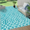 Yamaziot 9'x12' Reversible Outdoor Patio Rug, Lightweight, Ideal for RV