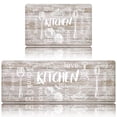 thumbnail image 1 of Yamaziot Anti Fatigue Mat Kitchen Rugs, Waterproof Non Slip Farmhouse Kitchen Floor Runner Standing Mat, 18"x30" + 18"x48", 1 of 8