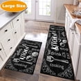 thumbnail image 1 of Yamaziot Kitchen Mats Set of 2 Non Slip Kitchen Rugs and Mats Kitchen Floor Mats Comfort Standing Mat 20''x32''+20''x60'' Black & White, 1 of 6