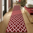 thumbnail image 1 of Yamaziot 2'x10' Runners Rug for Long Hallways, Christmas Runners Rugs for Floor Mat, Non Slip Washable Red Runner Rug Carpet, 1 of 8