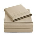 thumbnail image 1 of Yamel Home - King Size Bed Sheet Set - Luxurious Feeling - 2000 Hypoallergenic - Breathable & Cooling Sheets- Deep Pockets fit up to 16'' - Wrinkle Free - Supreme Collection - Taupe, King Size, 1 of 5