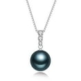 thumbnail image 1 of YAMI Tahitian Black Pearl Pendant Necklace, 12-13mm, 925 Sterling Silver, Adjustable 18+2in Chain, 1 of 7