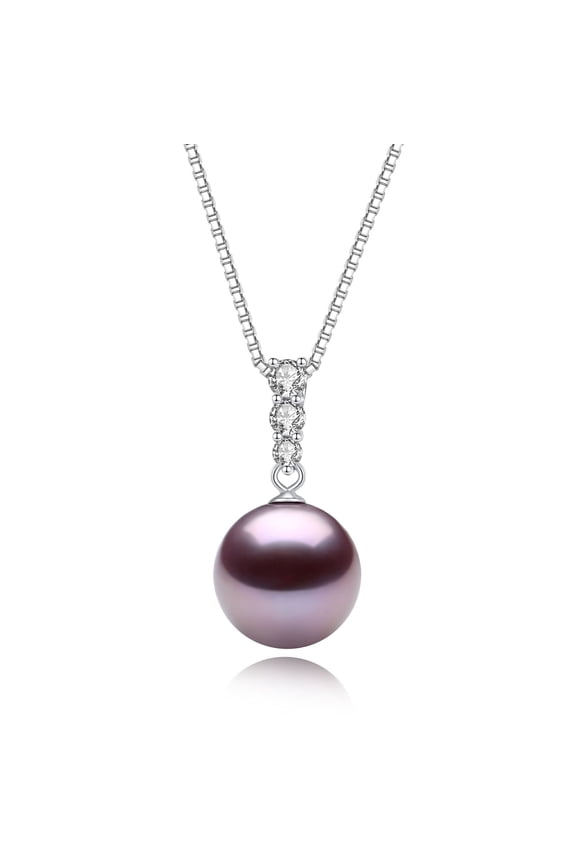 12-13mm Pearl Necklace Cultured Round Pearl 925 Sterling Silver Adjustable 18+2in Chain Gift For Women