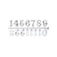thumbnail image 1 of Yammee 1 Set Clock Numbers DIY Parts Arabic Roman Numeral Clocks Number Plate Taste Wall Clock Accessories Replacement Crafts, 1 of 18