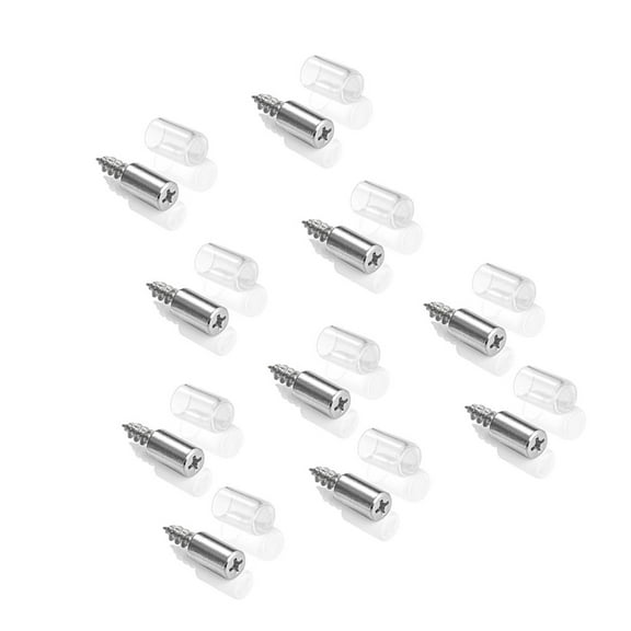 Yammee 10/50pcs Self-Tapping Screws Shelf Support Studs Cabinet Bracket Support Studs Studs with NonSlip Sleeve Easy to Use