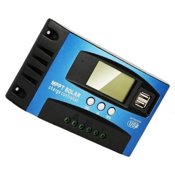Yammee 100A Solar Panel Regulator with LCD Display MPPT Solar Charge Controller for 12V and 24V Systems Improved Control