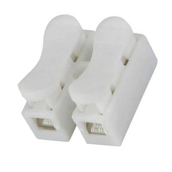 Yammee 100Pcs Spring Clamp Terminals Push Quick Wire Cable Connector for Lighting