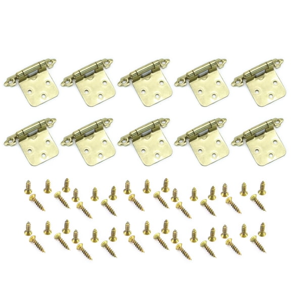 Yammee 10Pcs Self Closing Hinges Inset Hinge for Kitchen/Bathroom/Furniture Cabinets