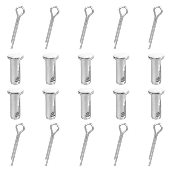 Yammee 10Pcs Stainless Steel Link Hinge Pin Single Hole Clevis Pin for Trailer Lock, Mechanic Repair, Furniture Installation