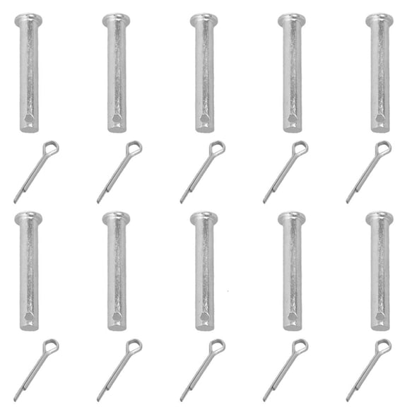 Yammee 10Pcs Stainless Steel Link Hinge Pin Single Hole Clevis Pin for Trailer Lock, Mechanic Repair, Furniture Installation
