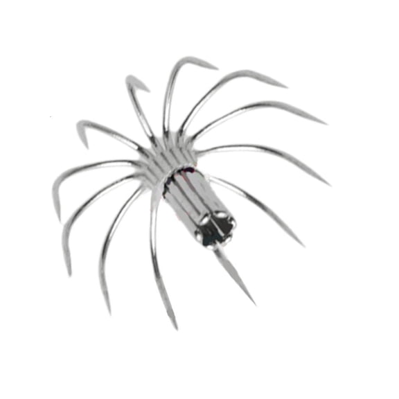 Yammee 10Pcs Stainsless Steels Squid Hook Barbed Umbrellas Fishings Hook Fishings Jig Tool Hook Fishings Part Easy to Use