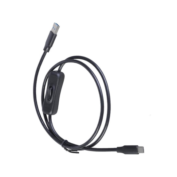 Yammee 10W Charging Wire USB to Male Type C Power Cable Cord Support Data with Switches