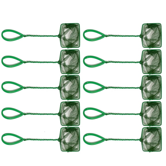 Yammee 10pcs Fine Mesh Fish Net Scooping Net For Efficient Aquariums Daily Maintenance