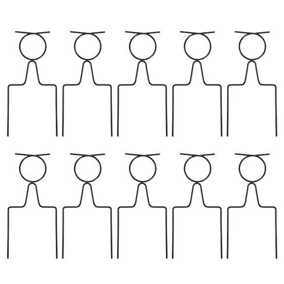 Yammee 10pcs Steel Hose Guide Posts Waterproof Coating 8Inch Height Landscape Protective Stakes for Farm Grass and Plant Safety